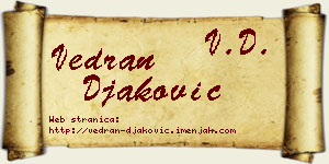 Vedran Đaković vizit kartica